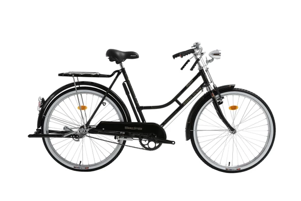 Bisan Roadstar Classic Lady Çubuk Fren 26 Jant Şehir Hizmet Bisikleti Siyah 54 Kadro ürün görseli 1