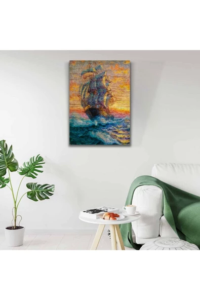Amiral Gemisi Canvas Tablo (50x70) - Resim 3