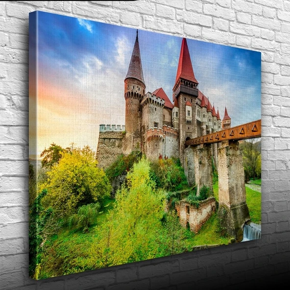 Tarihi Şato Kanvas Tablo 50 x 70 ürün görseli 1