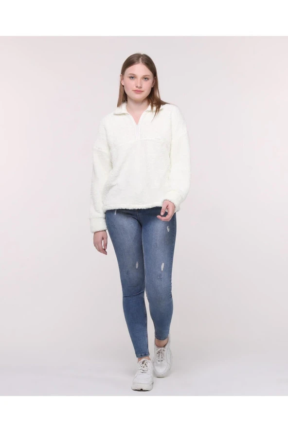 DÜŞÜK OMUZ SWEATSHIRT ürün görseli 1