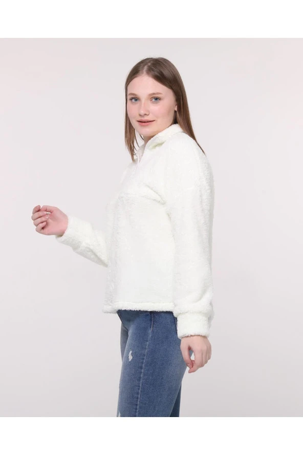 DÜŞÜK OMUZ SWEATSHIRT - Resim 2