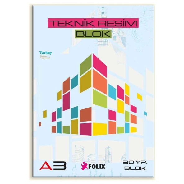 Folix Teknik Resim Blok A3 Dik  Flx-132012 ürün görseli 1