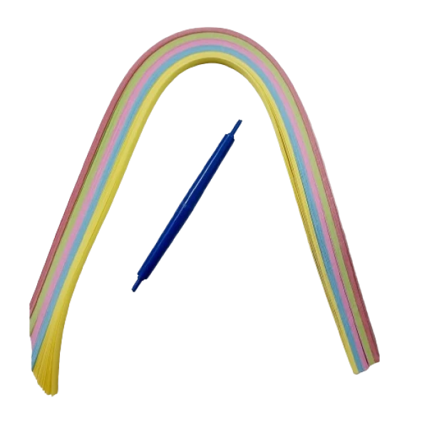 kağıt telkari , Quiling , Kağıt Katlama, Kıvırma Sanatı, Quilling Kağıt Kalın Kıvırma Seti  1cmx50cm ürün görseli 1