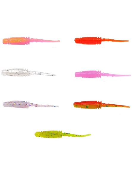 Ryuji Rock Worm 4cm Kokulu Silikon Yem 12 Adet ürün görseli 1