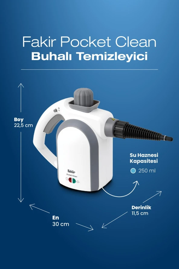 Fakir Pocket Clean Buharlı Temizleyici - Resim 2