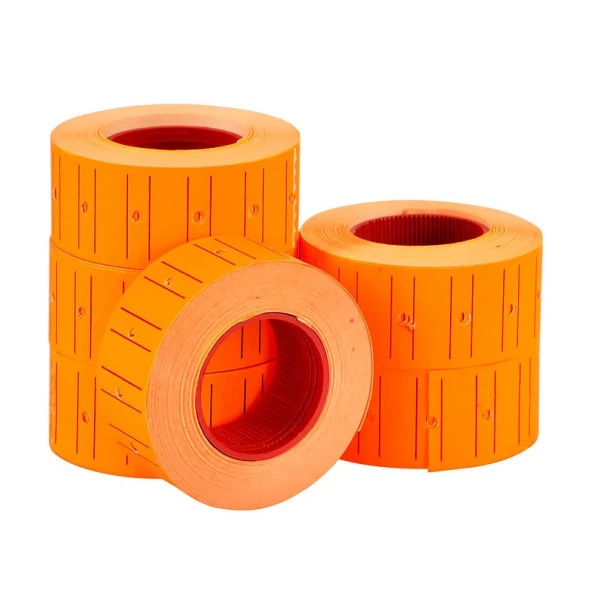 TANEX FİYAT ETİKETİ 12x21mm FOSFORLU TURUNCU 6LI ürün görseli 1