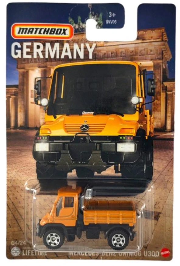 Matchbox Germany Edition Mercedes-Benz Unimog U300 HVV25 ürün görseli 1