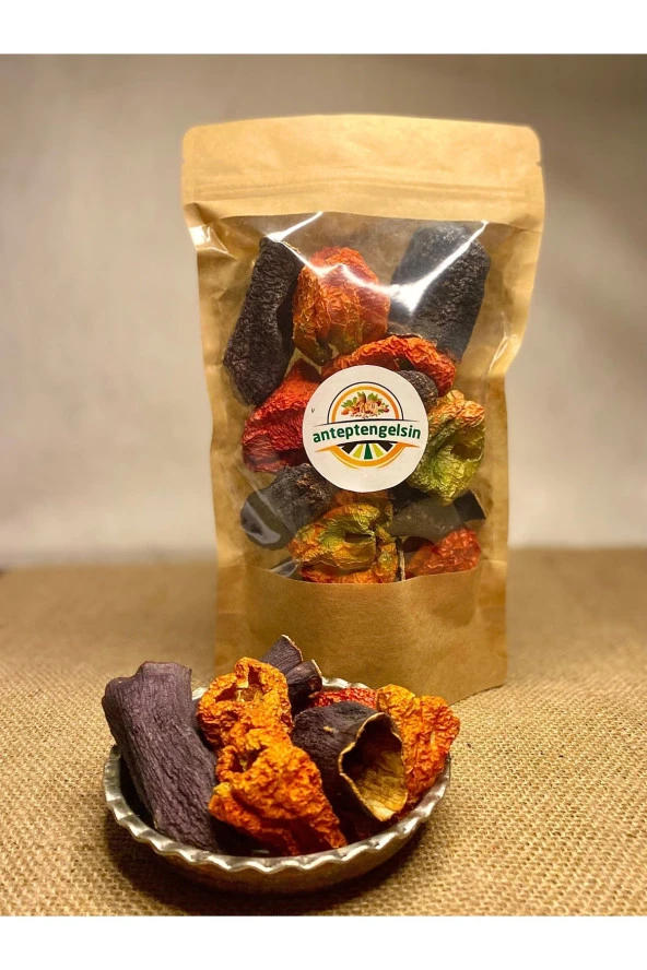 Kurutulmuş Karışık- Dolmalık Patlıcan,Biber- 1 paket(23-25 adet) ürün görseli 1
