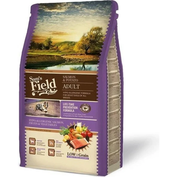 Sam´s Field Salmon & Potato Adult 2,5 kg SKT: 10/2026 ürün görseli 1