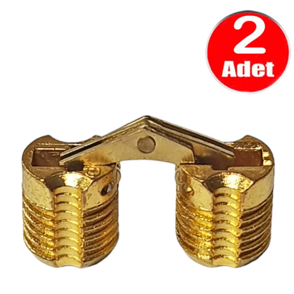 Aletçantam Gizli Masa Menteşesi 12mm Metal Kırma Katlanır Menteşe - 2 Adet ürün görseli 1