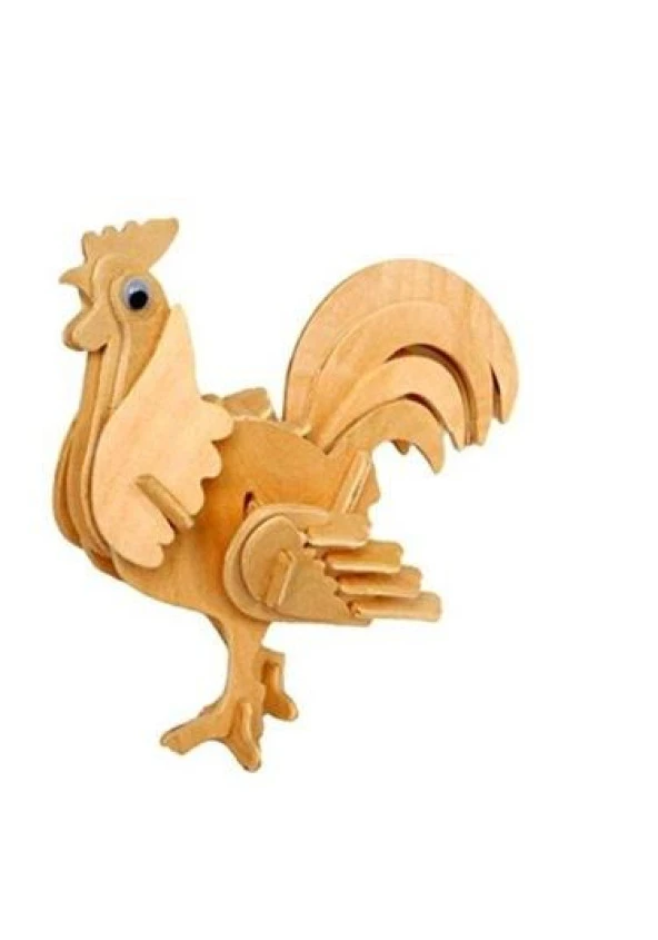 Tayfun  Ahşap 3D Horoz Maketi ürün görseli 1