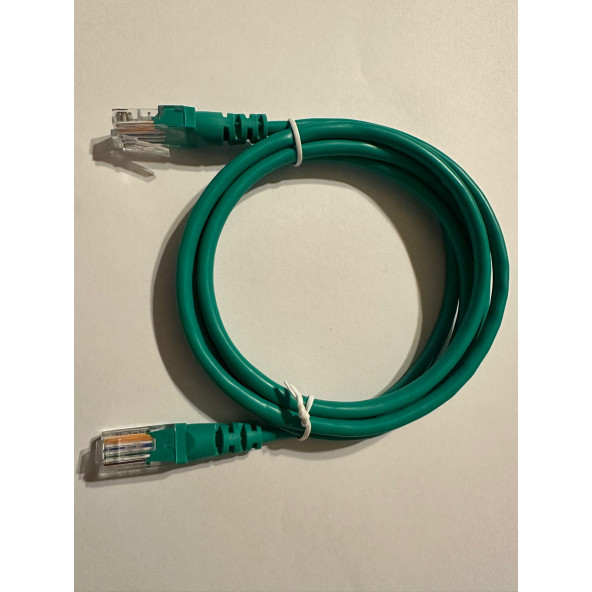 Cable LAN UTP CAT 6E 24AWG  CAT6E 1 METRE YEŞİL AĞ KABLOSU ürün görseli 1