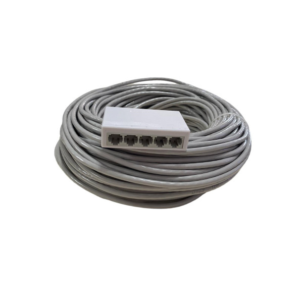 5 PORT MODEM PC TV POS CİHAZI ARASI KABLO VE ÇOKLAYICI 1 GİRİŞ 4 ÇIKIŞ 20 MT CAT6 KABLO ürün görseli 1