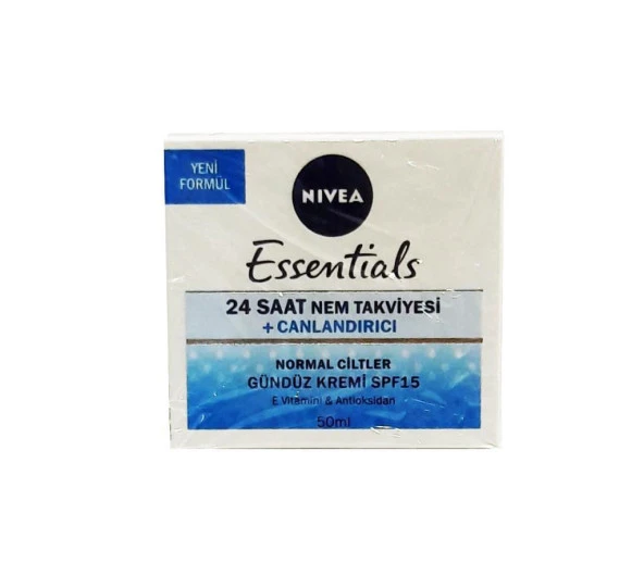 Nivea Essentials 24 Saat Nem Takviyesi Canlandırıcı Yüz Kremi 50ml Normal ürün görseli 1