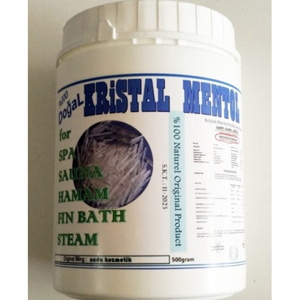 Doğal Kristal Mentol 500 gr - Resim 2