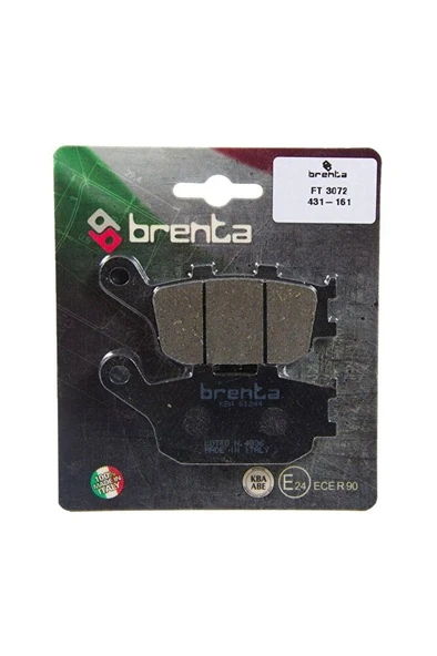 Brenta Organik Fren Balata Ft 3072 Arka Honda Nc700 Nc750 S X 12-13 Cb Cbr Cbf 600 Dl 650 1000 V-Strom Mt-07 Mt-09 ürün görseli 1