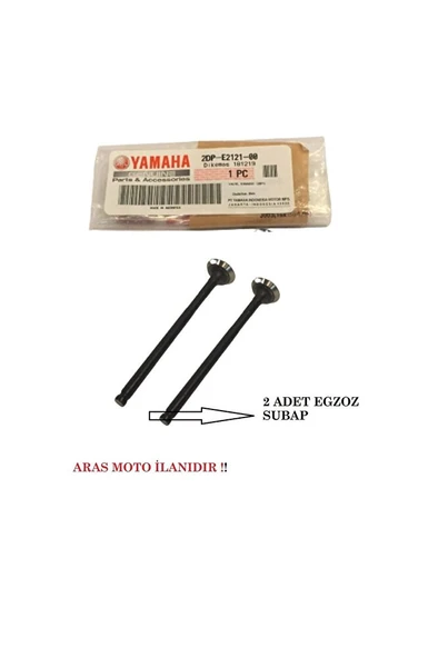 Nmax 125- 150 Egzoz Subap Takımı (Egsoz Sibop ) 2 Adet Orjinal  ARASMOTO ürün görseli 1