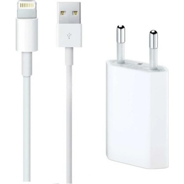 Orjinal Apple iPhone 14 Pro Max USB 5W Şarj Cihaz MD813ZM-A + MD818ZM-A Kablo Dahil APLEE5WKD0791 ürün görseli 1