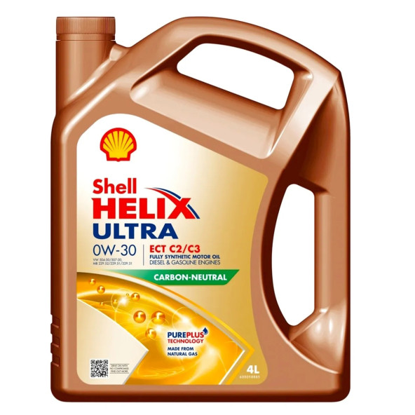 Shell Helix Ultra ECT C2/C3 0W-30 Tam Sentetik Motor Yağı 4 Litre -DPF Uyumlu ürün görseli 1