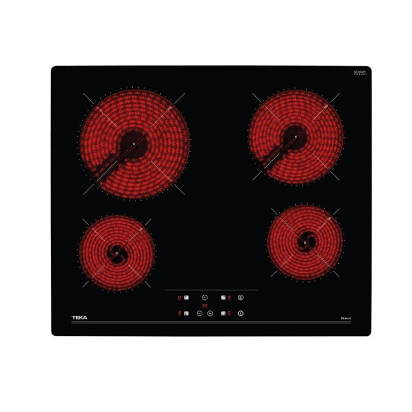 Teka Tb 6415 Vitroseramik Elektrikli Siyah Ankastre Ocak ürün görseli 1