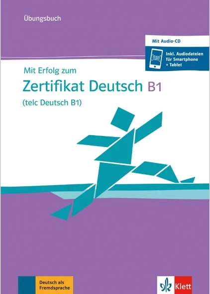 Mit Erfolg zum Zertifikat Deutsch B1 (telc Deutsch B1) Übungsbuch mit Online Audios ürün görseli 1