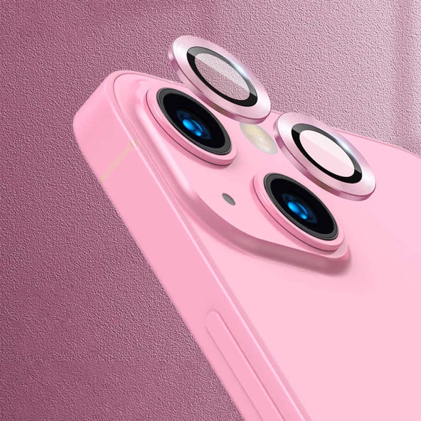 Vendas iPhone 13 Lins Serisi Renkli Çerçeveli Kamera Lens Koruyucu ürün görseli 1