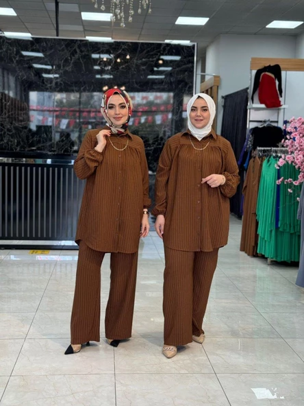 Sevim Takım Kahverengi ürün görseli 1
