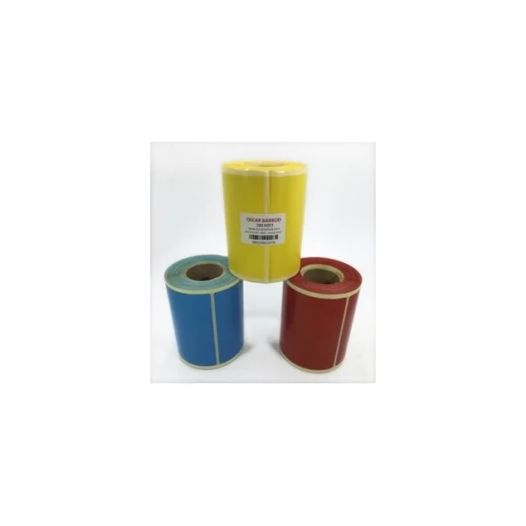 RENKLİ KUŞE ETİKET 150X100 200´LÜ (KIRMIZI) ürün görseli 1