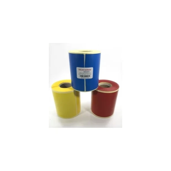 RENKLİ KUŞE ETİKET 100X100 400´LÜ (MAVİ) ürün görseli 1