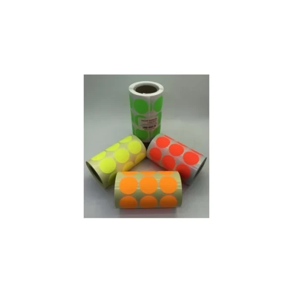 30MM NEON ETİKET SARI 1.000´Lİ (YEŞİL) ürün görseli 1