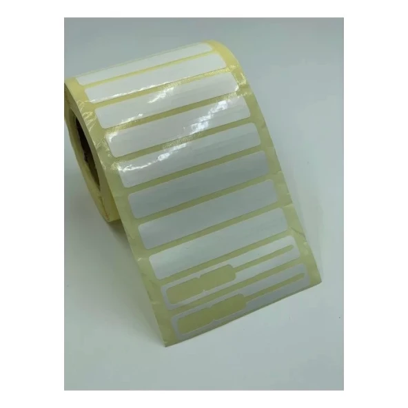 KUYUMCU ETİKETİ ÇEMBERLİ (İTHAL) 08MMX69MM OPAK PP 1250 LİK ürün görseli 1