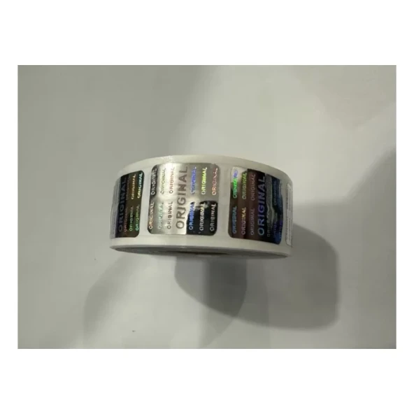 KARE 2CM X 2CM HOLOGRAM GÜVENLİK ETİKETİ 1000 ADET ürün görseli 1