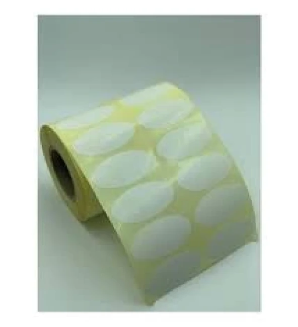 KUŞE 25X50 ELİPS ETİKET 2000 ADET ürün görseli 1