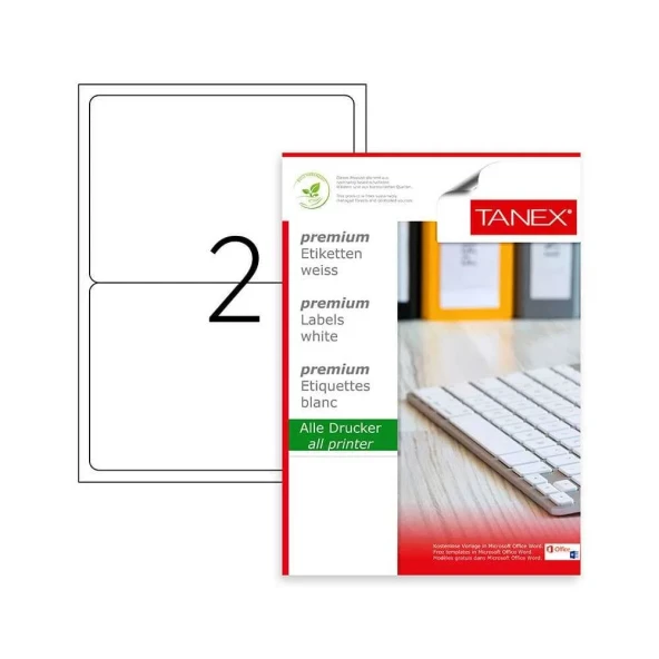 Tanex Laser Etiket Kod 2002 199.6mm x 143.5mm ürün görseli 1