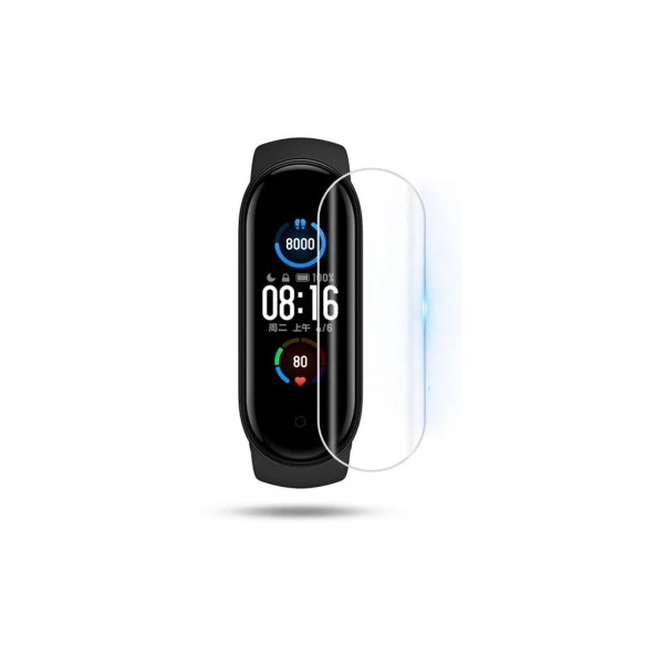 Vendas Xiaomi Mi Band 6 Tam Şeffaf ince Pet Saat Ekran Koruyucu ürün görseli 1