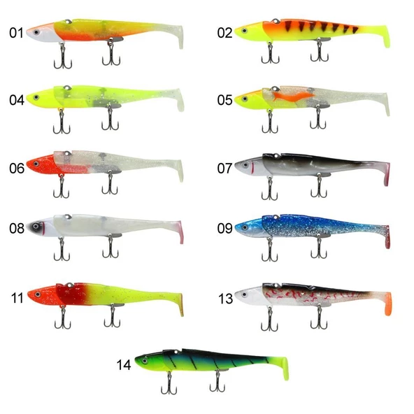 Captain 3532 Fukima Soft 11cm Levrek Silikonu Suni Balık ürün görseli 1