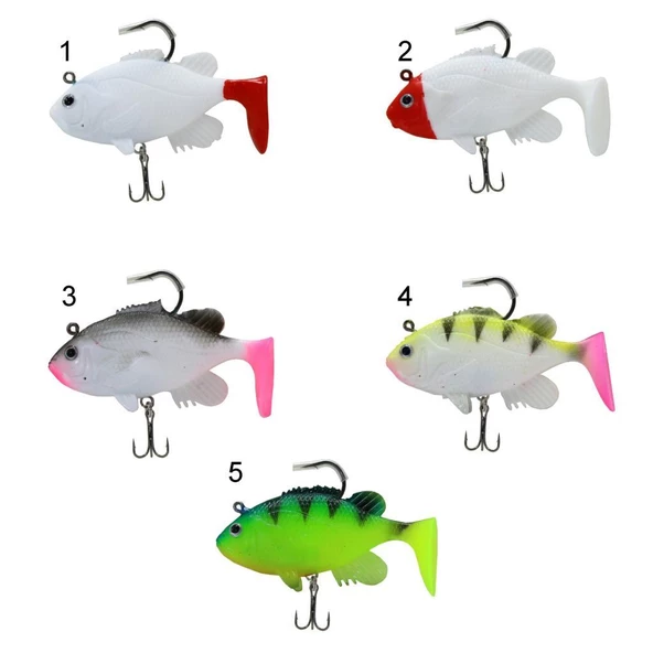 Captain 3563 Orient Soft 9cm Levrek Silikonu 3'lü Set Suni Balık ürün görseli 1