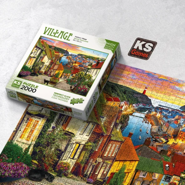 Ks Games Puzzle Harbour Village 2000 Parça Puzzle ürün görseli 1