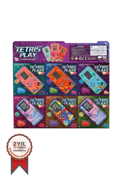 Torima GC-03 6lı Nostaljik El Atarisi Tetris Gameboy Karışık Renklerde ürün görseli 1