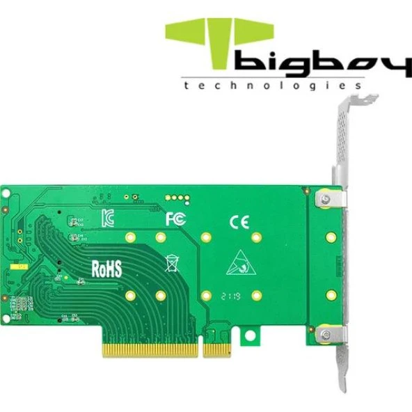 BIGBOY Bigboy PCIe 4.0 x4 PCIe 4.0 x8 2xM.2 2xNVMe Çevirici Ünite ürün görseli 1