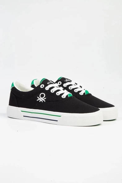 BENETTON BNİ-10091 UNİSEX İTHAL SNEAKERS KETEN SPOR AYAKKABI ürün görseli 1