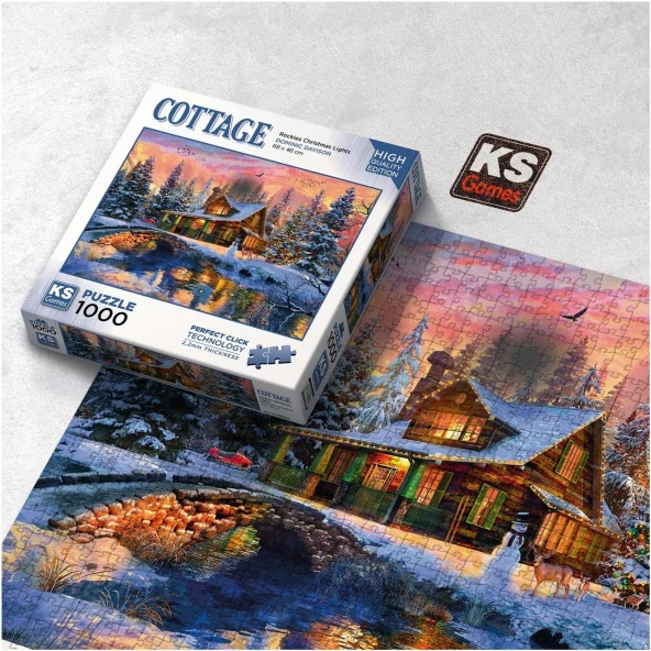 Ks Games Christmas Lights 1000 Parça Puzzle - Resim 3