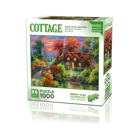 Ks Games Autumn At The Lake House 1000 Parça Puzzle ürün görseli 1