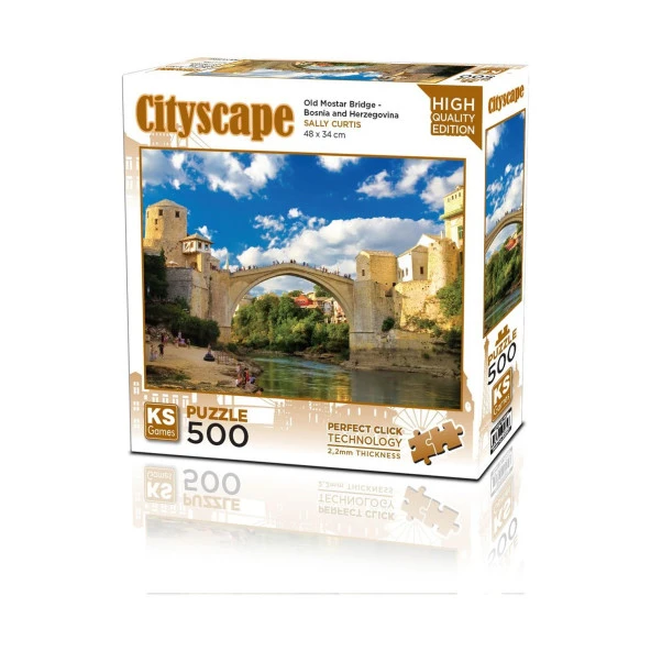Ks Games Old Moster Bridge Bosna Hersek 500 Parça Puzzle ürün görseli 1