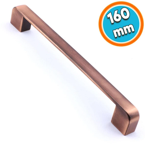 Mobilya Kulp Mutfak Dolabı Çekmece Dolap Kulpları Kapak Kulpu Kulbu Antik Bakır 160 mm Metal ürün görseli 1