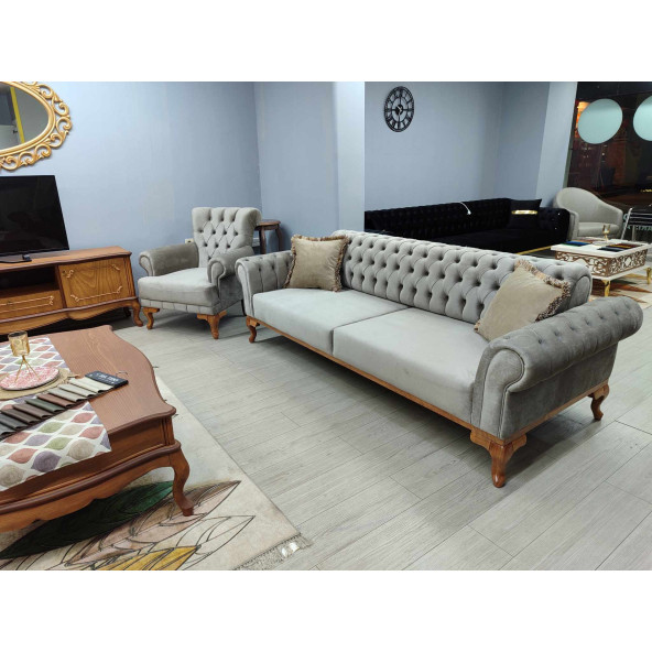İstanbul Chester Koltuk Takımı (Roza Model) - Resim 3