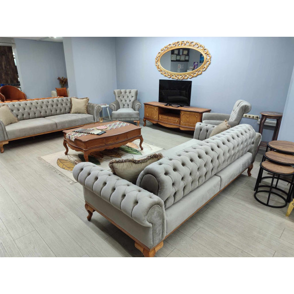 İstanbul Chester Koltuk Takımı (Roza Model) - Resim 4