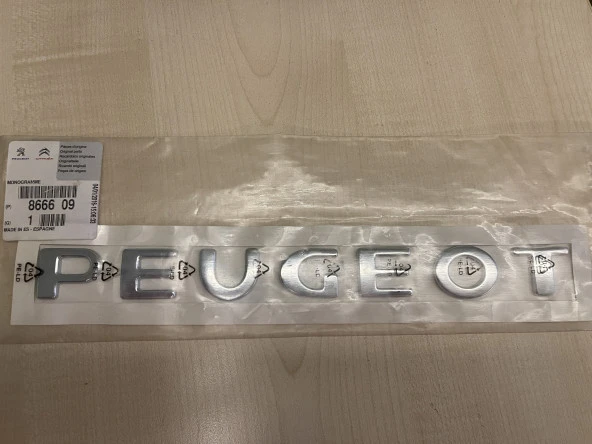 Peugeot Partner tepee, PEUGEOT Yazı Çift Bagaj OEM (8666.09) ürün görseli 1