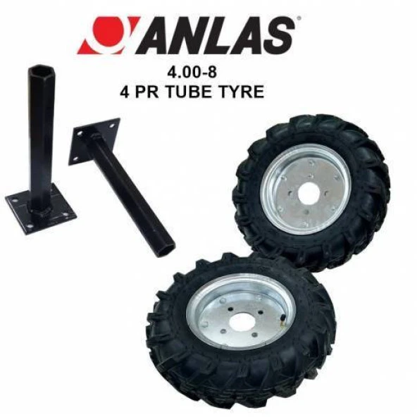 Anlas 400-8 Boyutlarında Kaan Benzinli Model Çapa Makinalarına Uyumlu Akslar Dahil Teker Takımı ürün görseli 1