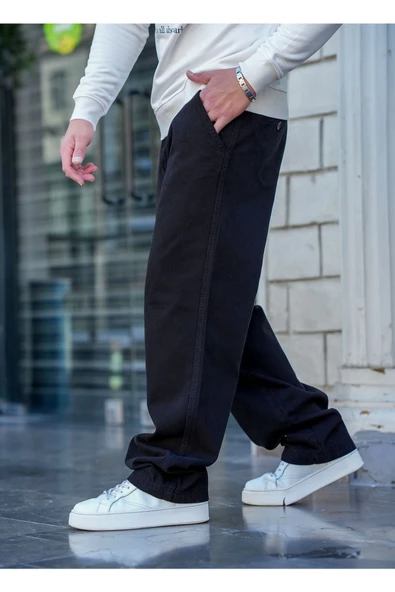 Erkek  Baggy Denim Pantolon - Resim 5